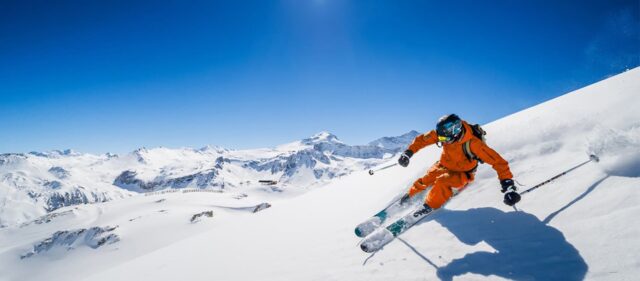 Skiing in Tignes