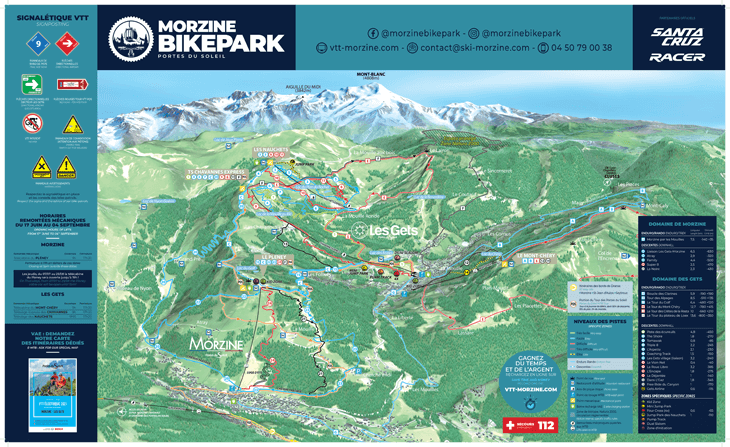 Morzine Mountain Bike Trail Map