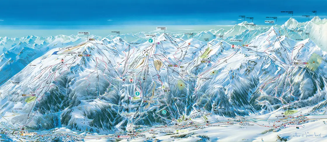 Serre Chevalier Ski Piste Map