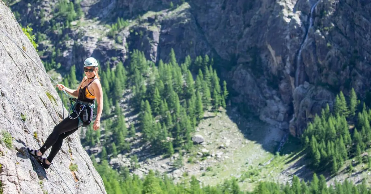 Climbing in Ailefroide in the Ecrins National Park