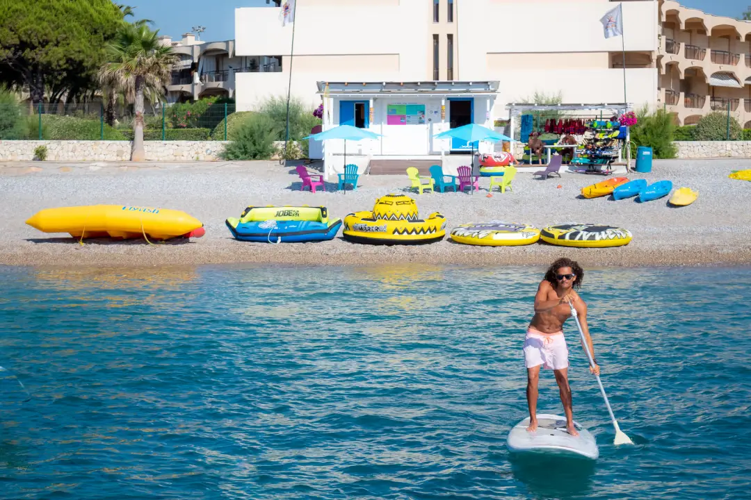 Paddleboarding in Cagnes-sur-Mer on the French Riviera