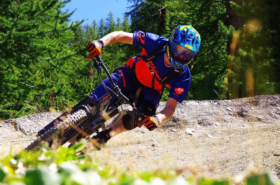 Downhill mountain biking in Serre Chevalier