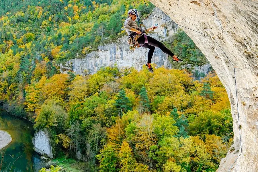 Rock Climbing in the Gorges du Tarn